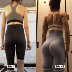 engrossar as pernas; antes e depois; resultados