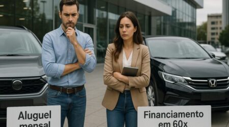 alugar ou financiar um carro