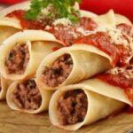 Panqueca Recheada com Carne Moída