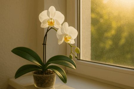 A orquídea pode pegar sol direto